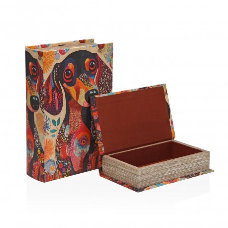 SET OF 2 DECORATIVE BOOKS "TECKEL"