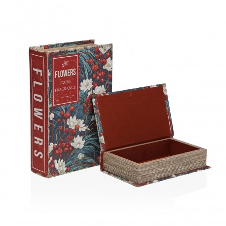 SET OF 2 DECORATIVE BOOKS "FLOWER FRAGRANCE"