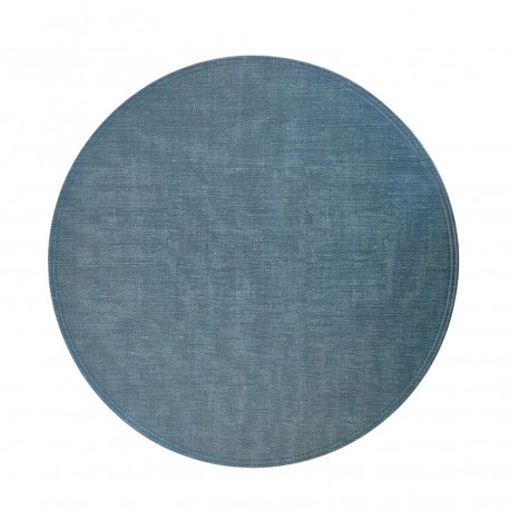 ROUND BLUE PLACEMAT