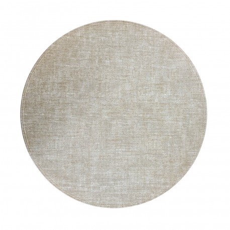 ROUND LIGHT BEIGE PLACEMAT