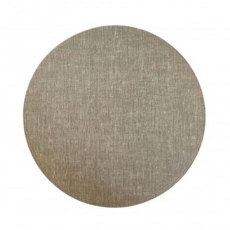 ROUND DARK BEIGE PLACEMAT