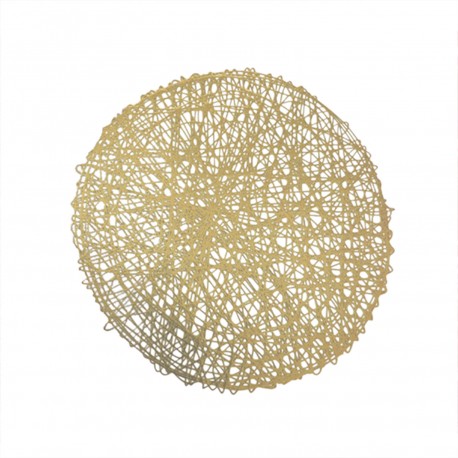 ROUND GOLD PLACEMAT