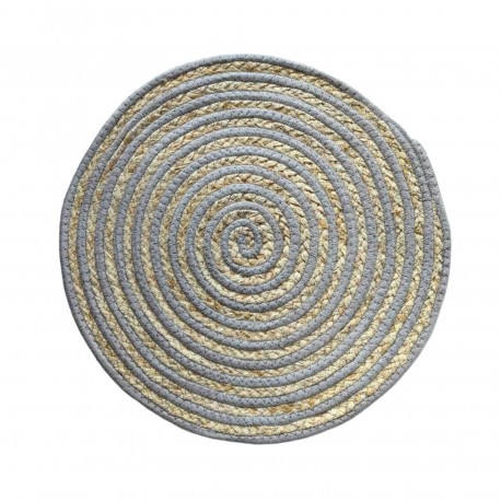 ROUND GREY PLACEMAT