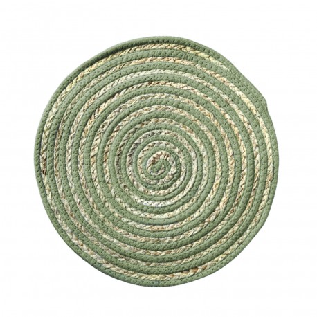 ROUND GREEN PLACEMAT