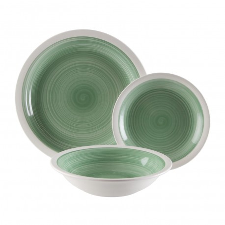 LEGRAND GREEN 18-PIECE DINNER SET
