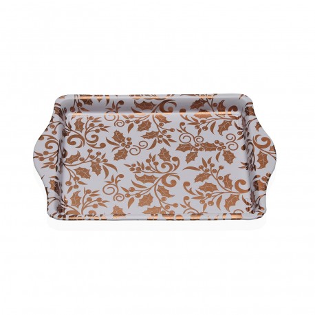 AUREA METAL PLATTER WITH HANDLES