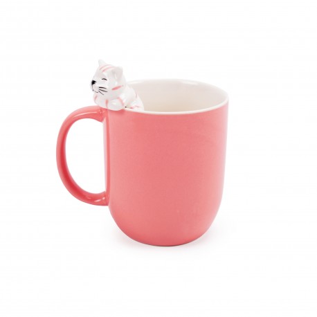 PINK CAT MUG