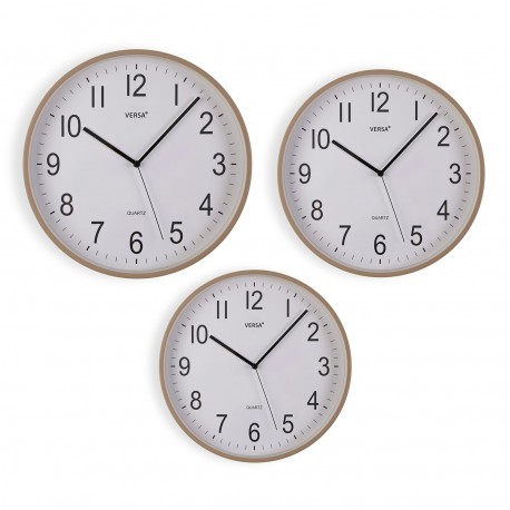 LIGHT GREY WALL CLOCK 30CM