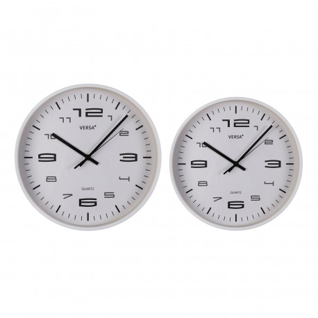 WHITE WALL CLOCK 25CM