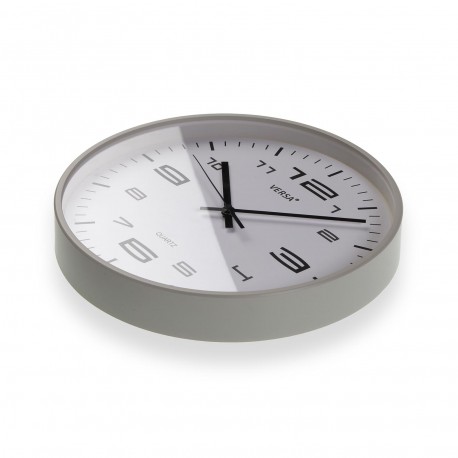 LIGHT GREY WALL CLOCK 25CM