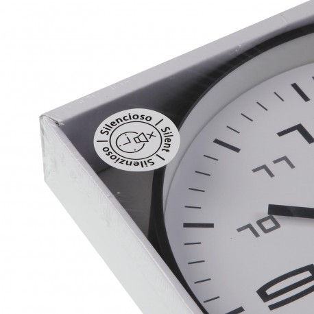 LIGHT GREY WALL CLOCK 25CM