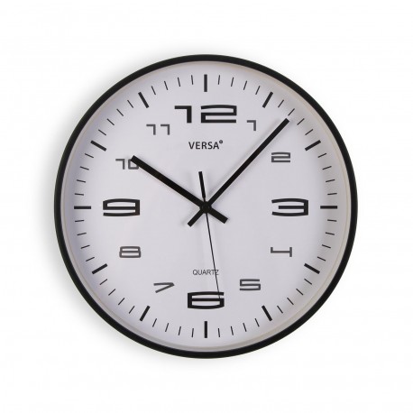BLACK WALL CLOCK 30CM