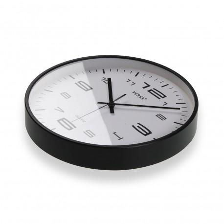 BLACK WALL CLOCK 30CM