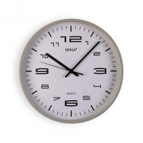 LIGHT GREY WALL CLOCK 30CM