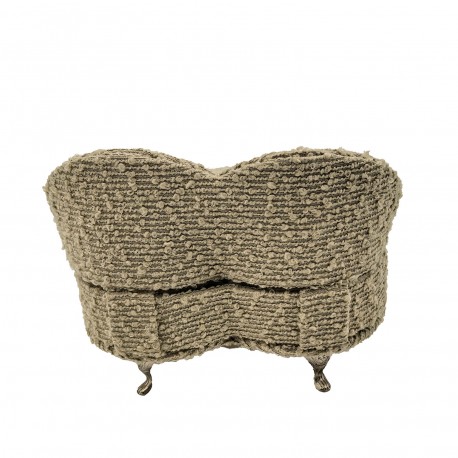 LIGHT GREY SOFA JEWELLERY BOX