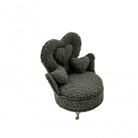 DARK GREY ARMCHAIR JEWELLERY BOX