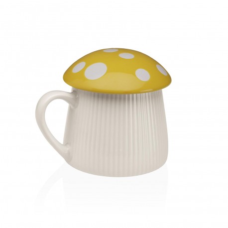 YELLOW MUSHROOM LID CUP