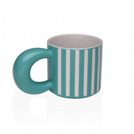 AQUAMARINE STRIPED MUG
