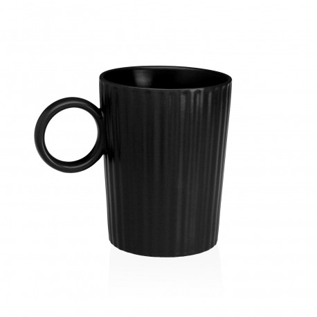 DARK GREY STRIPED CUP