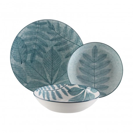 18-PIECE DINNER SET "AYLEN" BLUE