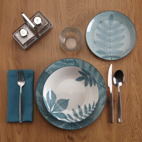 18-PIECE DINNER SET "AYLEN" BLUE