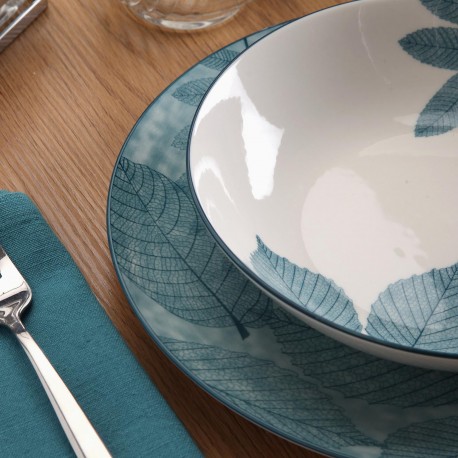 18-PIECE DINNER SET "AYLEN" BLUE