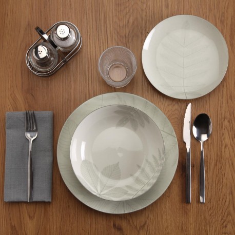 18-PIECE DINNER SET "AYLEN" LIGHT GREY