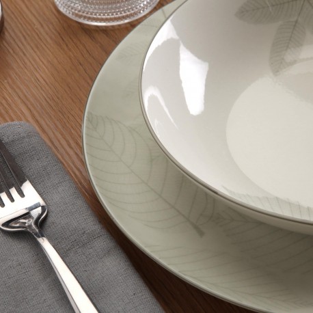 18-PIECE DINNER SET "AYLEN" LIGHT GREY