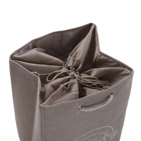GREY LAUNDRY HAMPER