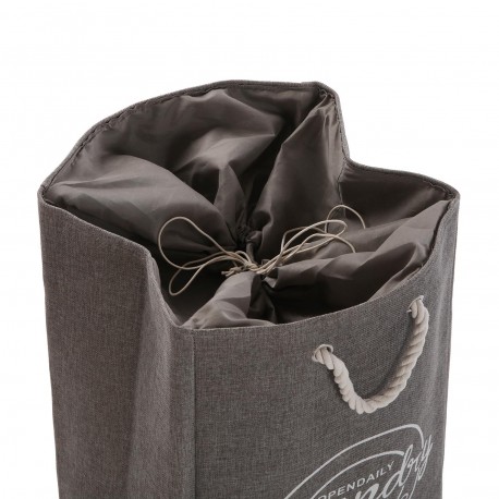 DARK GREY LAUNDRY HAMPER