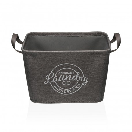 DARK GREY LAUNDRY BASKET