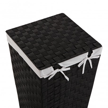 BLACK LAUNDRY HAMPER
