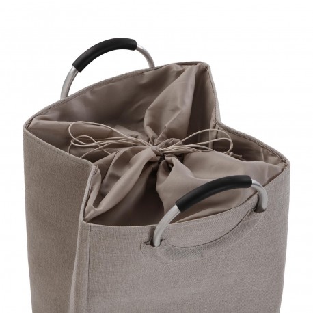 LIGHT GREY LAUNDRY HAMPER WITH HANDLES
