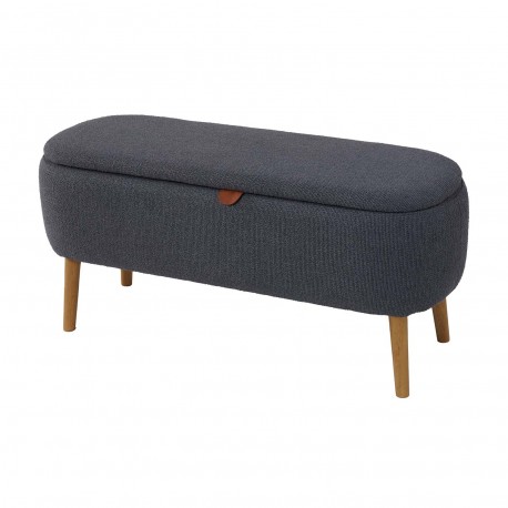 END BED BENCH DARK GREY MANIKO