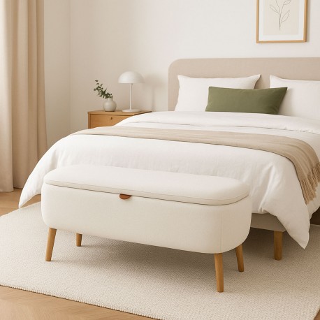 END BED BENCH BEIGE MANIKO