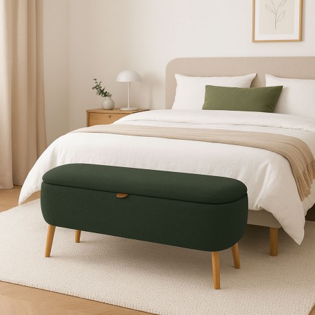END BED BENCH GREEN MANIKO