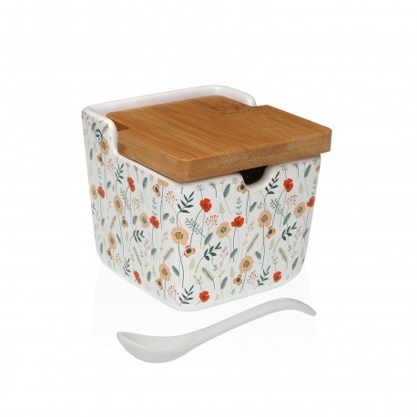 VERDI BAMBOO LID SUGAR BOWL