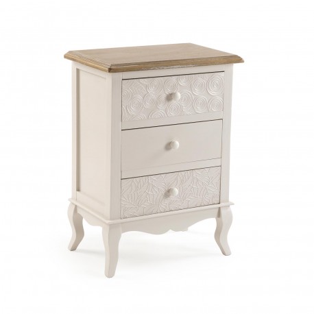 TENNY 3-DRAWER BEDSIDE TABLE