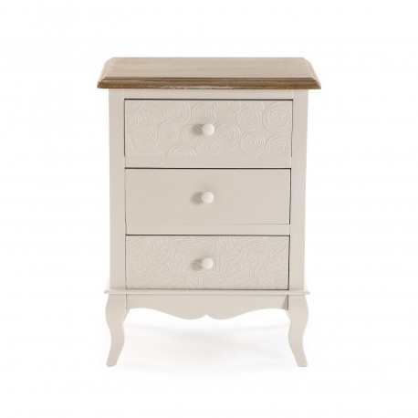 TENNY 3-DRAWER BEDSIDE TABLE