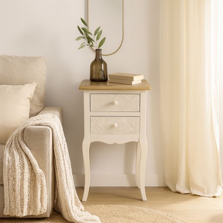 TENNY 2-DRAWER BEDSIDE TABLE