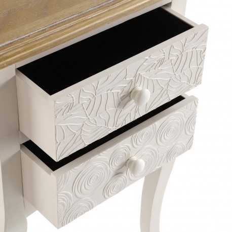 TENNY 2-DRAWER BEDSIDE TABLE