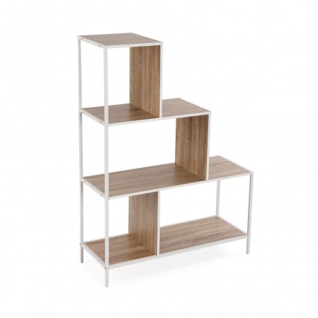 WHITE 3-TIER STEP SHELF