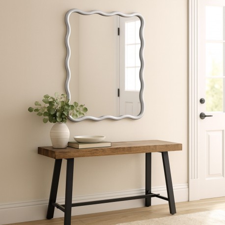 SILVER WAVE MIRROR