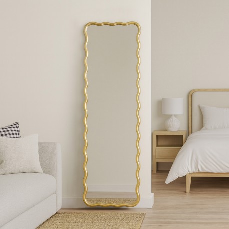 GOLD WAVE FRAME MIRROR