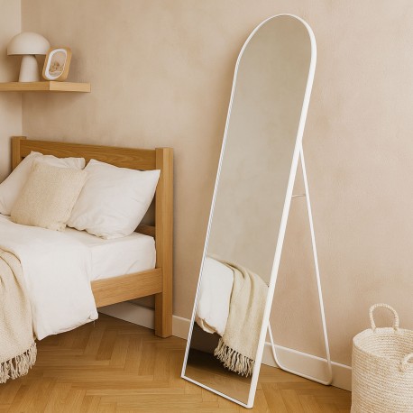 WHITE STANDING MIRROR