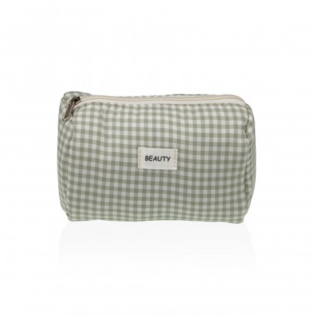 GREEN VICHY TOILETRY BAG