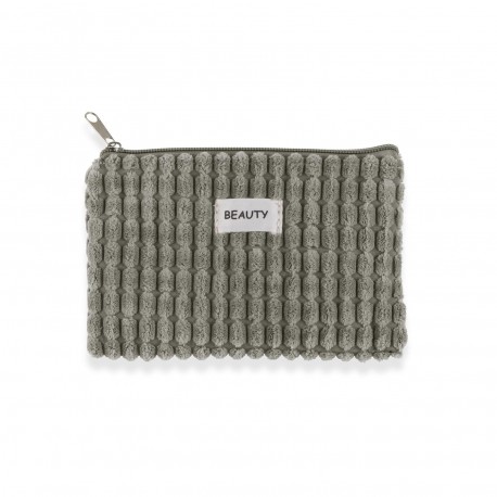 BLUE CORDUROY TOILETRY BAG 17X12CM
