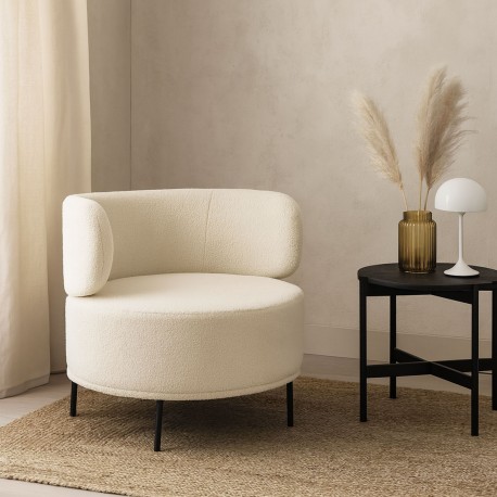 ERIE WHITE SHEEPSKIN ARMCHAIR