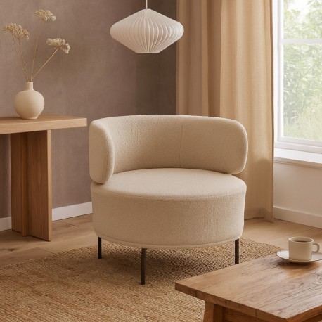 ERIE BEIGE SHEEPSKIN ARMCHAIR
