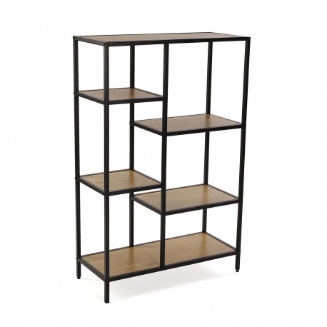 BOOKCASE BLACK CEDRIC